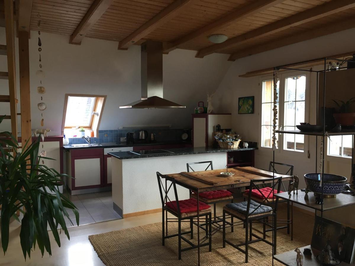 3,5 Zimmerferienwohnung Schwalbenaescht Rueeggisberg Buitenkant foto